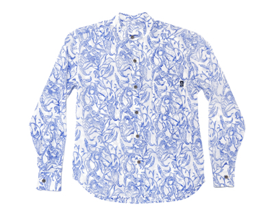 Marine Blue Long Sleeve Shirt  